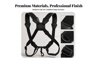 Nylon Padded Saxophone Harness PU Leather Double Shoulder Sax Strap