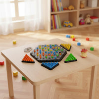 Logical Thinking Training Chain Triangle Chess Game Spatial Reasoning Triangle Linking Game Parent-Child Interaction Educational Toy Strategic Gameplay for Children, Party