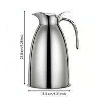 Coffee Carafe with Push Button Lid Rustproof Thermal Carafe Thermal Pitcher with Handle for Caterers