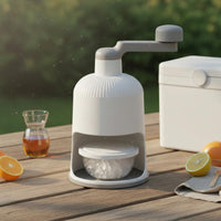 Strong Grip Shaved Ice Appliance Easy to Use Manual Ice Shaver Portable Fluffy Ice Cone Machine Food-Safe Safe for Summer, Home