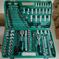 Versatile Automotive Repair Tool Kit Organized Mechanic Tool Set Portable Socket Set with Case Compatible for Workshop