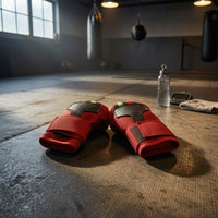 Padded Open-Finger Glove Secure Glove with Wrist Wrap Adjustable Training Gloves Breathable for Boxers