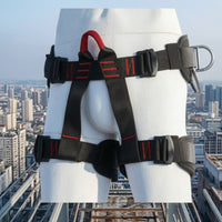 Fall Protection Half-Body Harness Adjustable Harness with D-Rings Reinforced Long-Lasting for Outdoor Work