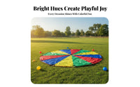 Lightweight Indoor and Outdoor Use Circular Play Parachute Multicolor Play Parachute for Movement Activities