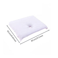 Reusable Massage Table Sheet Face Hole Absorbent Face Hole Massage Table Cover Soft Salon Bed Cover Machine Washable for Beauticians