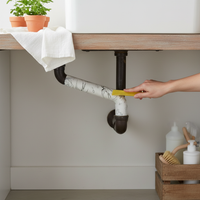 Pipe Cover Decorative Sticker for Gas, Drain, Heating Pipes - Self-Adhesive Wall Decal