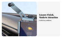 Car Screen Support Bracket Aluminum Alloy Frame 360 Rotating Screen Mount Telescopic Car Display Bracket Stable and No Shaking