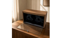 Automatic Watch Winder with LED Light 6-Slot Watch Winder Cabinet Silent Timepiece Low-Noise for Bedroom