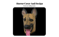 Creepy Smiling facial covering photorealistic Horror face covering Scary look Costume Accessory for practical jokesters, Cosplayers, Halloween, practical jokes, Themed Events