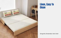 Foldable Sofa Bed, Steel Frame, Pull-extendable, Convertible for Living Room & Bedroom, Space-Saving