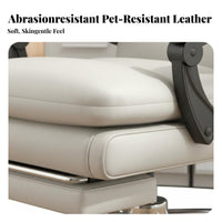 Ergonomic Design High-Back Recliner with Footrest Support Reclining Chair with Footrest Adjustable Height Swivel Seat Padded Armrests for Students, Executives, Gamers, Dorm Room, Workplace, Gaming, Relaxing