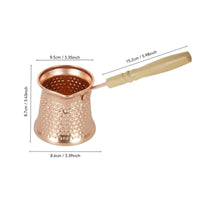 Turkish Coffee Pot Stovetop Cezve Compact for Small Kitchens, Camping, Travelers