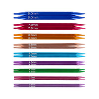 Colorful Square Interchangeable Circular Knitting Needle Set with Aluminum Oxide, Detachable, with Crochet Hook