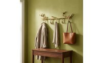 Bird Wall Hook goldenToned Branch Coat Hook Rack Multi Purpose Home Storage