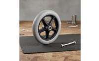 Wear-Resistant 7 Inch Wheelchair Front Wheel Easy Installation Wheelchair Replacement Front Caster Heavy Duty Solid Caster Tire Non-Slip