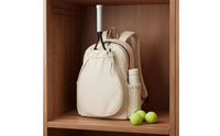 Tennis Backpack Padded Badminton Backpack Drawstring Pickleball Bag for Athletes, Gym