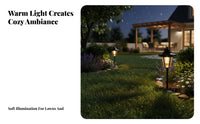 2 Pieces Decorative Hexagonal Pathway Light Waterproof Solar Garden Stake Light Easy to Install for Lawn, Patio, Driveway