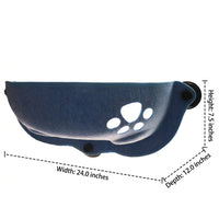 Cat Hammock Window Perch with Felt Material, Frameless Suction Cup Cat Bed for Indoor Relaxation, Space Saving Mounting for Window View Resting