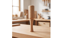 Beech Wood Mallet Balanced Wood Mallet with Tapered Handle Tool for Leathercrafters