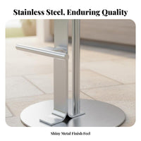 Indoor & Outdoor Use Woven Backrest Bar Stool Luxury design High Chair Weather-Resistant Seating Furniture Sturdy Construction for Homeowners, Restaurant Owners, Adults, Patio, Balcony, Kitchen Island, Dining Room