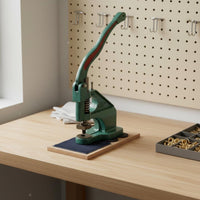 Multi Function Tabletop Grommet Press Desktop Mounted Eyelet Rivet Press All in Single Set Manual Snap Setter Heavy Duty for Crafters, Sewers, Leather Workers, Workshop, Sewing Room