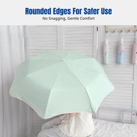 Automatic Folding Sun Umbrella, Rain or Sun Protection, Lightweight, Colorful Coating, Unisex, Floral Knot Accent
