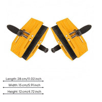 Yellow Metal Body Manual Carrying Clamp Flat Material Handling Slab Carrier Clamp Heavy Duty Glass Panel Lifter Non-Marking