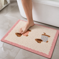 Non-Slip PVC Looped Coil Shower Mat for Bathroom Drainage, Easy Clean