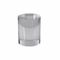 8 Pieces High Clarity Acrylic Cylinder Riser Multi-Purpose Transparent Acrylic Pedestal Polished Surface Clear Cylinder Pedestal Lightweight