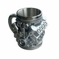 Resin Craft V8 Engine Mug Unique Gift Idea V8 Engine Coffee Cup Creative Design for Car Enthusiasts, Gearheads, Workshop, Garage, Desk Decor
