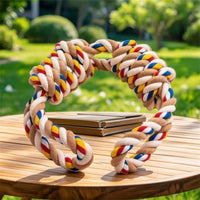 Dog Rope Toy Cotton Dog Tug Toy Tough Twisted for Dogs, Chewing