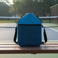Multi-Function Pickleball Paddle Bag Portable Shoulder Racket Bag Multiple Pockets Tennis Racket Tote Zipper Closure for Outdoor Sports, Travel