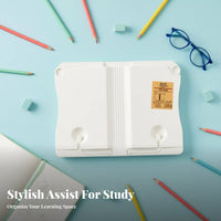 Multi-Functional Adjustable Book Stand stable leaf holders Foldable perusing Easel Portable School Supply Non-Slip Base for Office Workers, Musicians, Classroom, Study Room, Library, Bedroom
