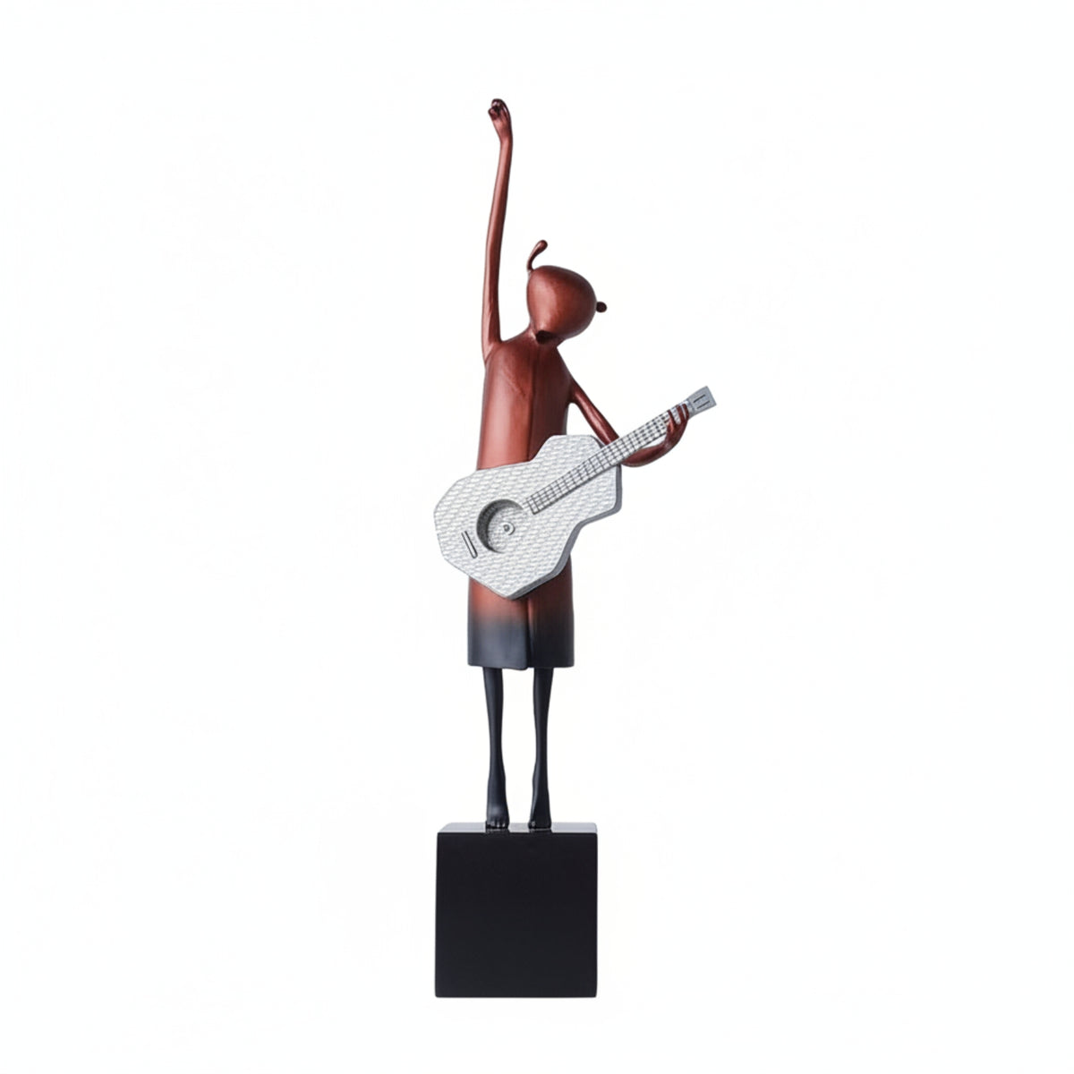 Metal Statue Decorative Human Figure Statue Elegant for Art Lovers, Homeowners