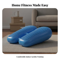 Compact Design Inflatable Stepper Portable Mini Balance Stepper Low Noise Aerobic Training Pedal Quiet Operation for Beginners, Women, Office