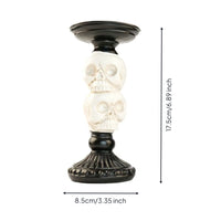 Tabletop Candlestick Stable Candlestick with Candle Plate Artistic for Halloween