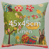 Easter Pillow Cover Cartoon Easter Home Decor Easter Pillowcase for Gift Presenters, Homeowners, Car Interior, Living Room