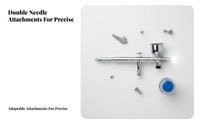 Precision Nozzle weigPrecision & Control-Driven-fedFeed Airbrush Kit doubleAction Trigger weigPrecision & Control-Driven-fedFeed Airbrush Multi-Purpose Hobby Tool Interchangeable Needle Caps for Hobbyists, Artists, Professionals, Painting, Crafting
