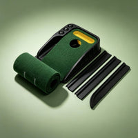 Putting Mat with Ball Return Anti-Slip Putting Mat with Automatic Ball Return Smooth Roll for Golfers, Beginners, Home, Office