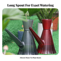 Long Spout Watering Can Wide Mouth Long Spout Waterer 1.3L Transparent Watering Pot Lightweight Gardening Supplies Sturdy