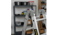 Versatile Aluminum Ladder Foldable Telescopic Double-Sided Ladder Heavy Duty for Construction Site