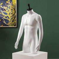 Male Half-Body Mannequin for Clothing Store Display