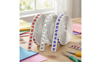 3 Pieces Self Sticky Rhinestone Strip Faceted Rhinestone Ribbon with Self Sticky Backing Diamond Trim Tape Sticker for DIY Enthusiasts, Crafters, Gift Wrapping