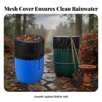 Rain Barrel Cover Water Resistant Water Storage Barrel Cover Dust-Resistant Garden Accessory for Gardeners, Eco-Conscious Individuals, Outdoor