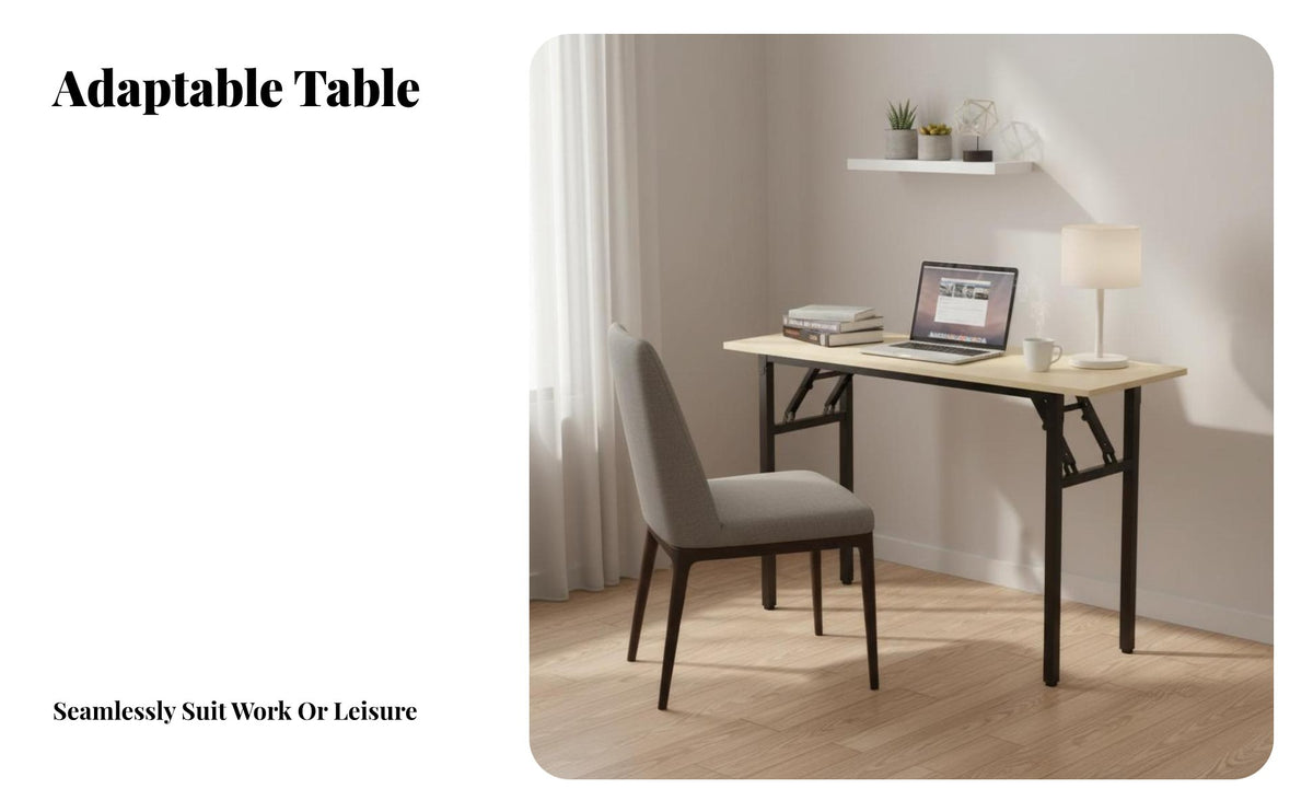 Foldable Design Foldable Training Table Portable Narrow Seminar Desk Space-Saving Utility Furniture Multi-Purpose for outsideice Workers, Event Organizers, Conference Room, Classrooms, Events, Convention Centers