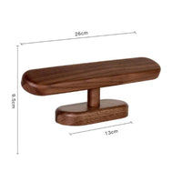Watch Display Stand Walnut Finish Lumber Watch Holder Compact Organizer for Nightstand