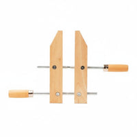 Parallel Clamp with Wooden Body Wooden Manual Screw Fastener Clamp Heavy-Duty Tool for Luthier, Workshop, Instrument Making