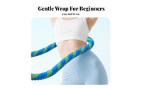 Pain-Effortless Spins Soft Weighted Hula Hoop Anti-Pinch Design Soft Hula Hoop Quiet Operation for Women, Beginners