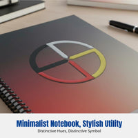 Indigenous-Themed Yearly Planner, Creative Cultural Design, Coil Bound Notebook, Monthly & Annual Organizer