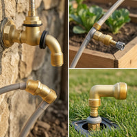 4 Pieces 90-Degree Hose Elbow Connector Threaded Garden Hose Elbow Connector Hardware Heavy-Duty Corrosion-Resistant